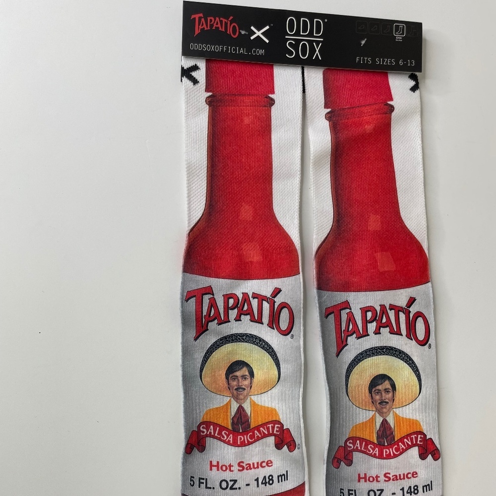Odd Sox Tapatio‎ Hot Sauce Novelty Crew Socks